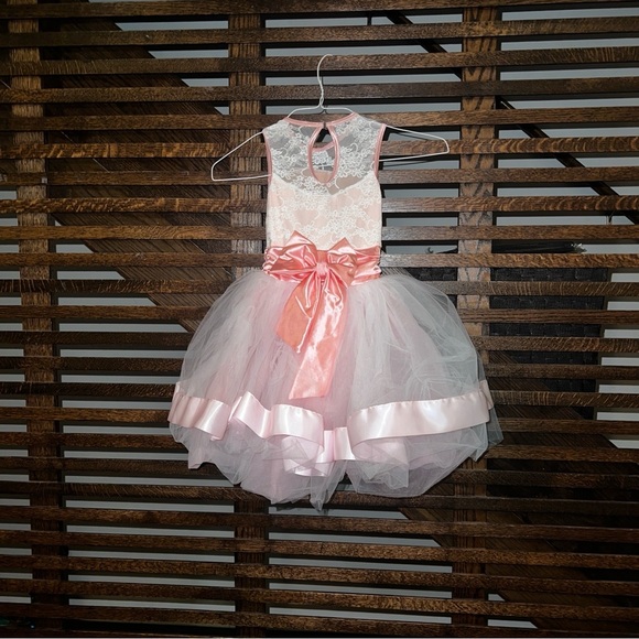 Weissman Dance Costume - Train Blue- Girls size IC-Pink Dress with Tutu - Picture 2 of 5